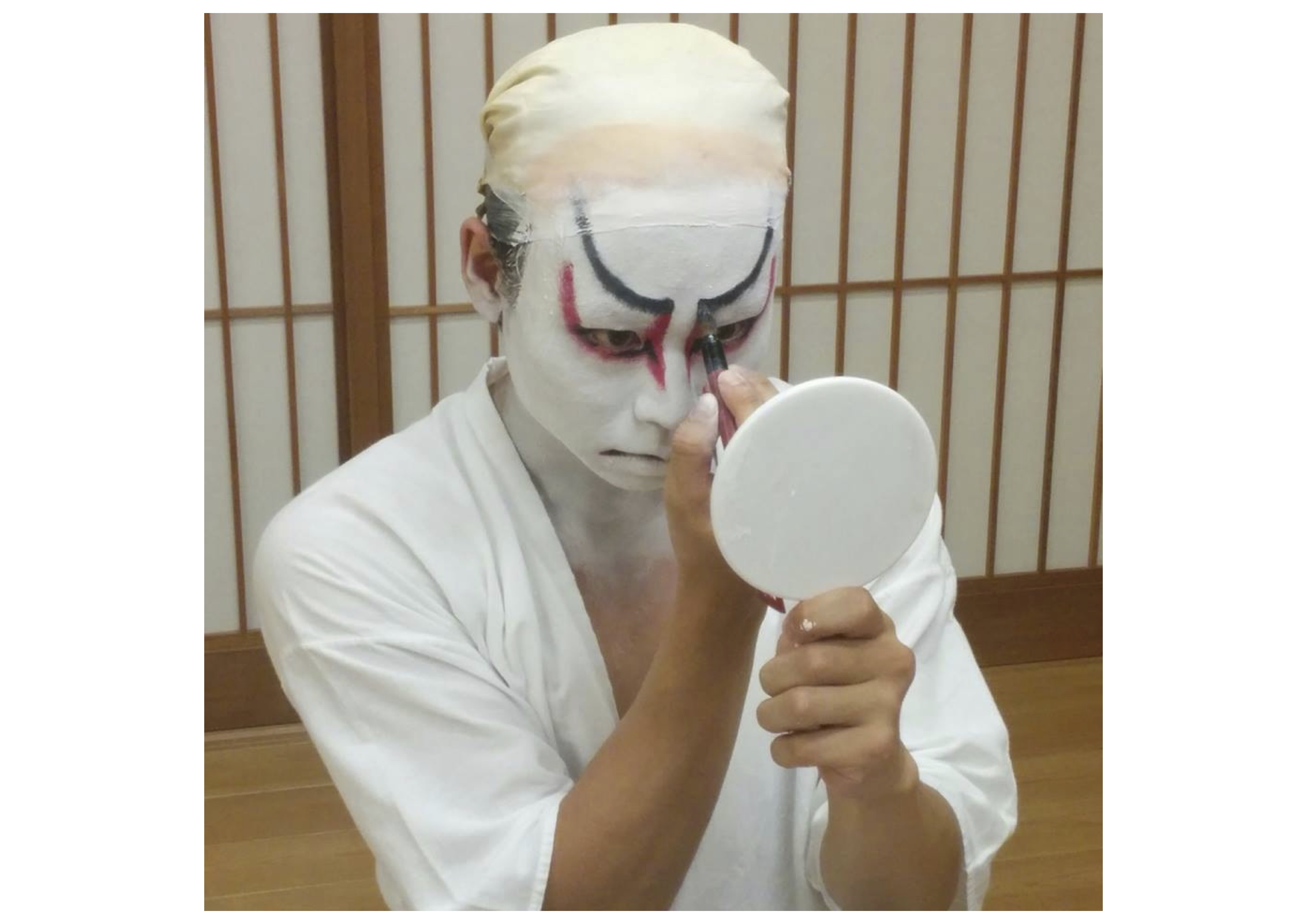 歌舞伎役者が教える！東京・原宿で「隈取化粧体験」 | 一般社団法人 